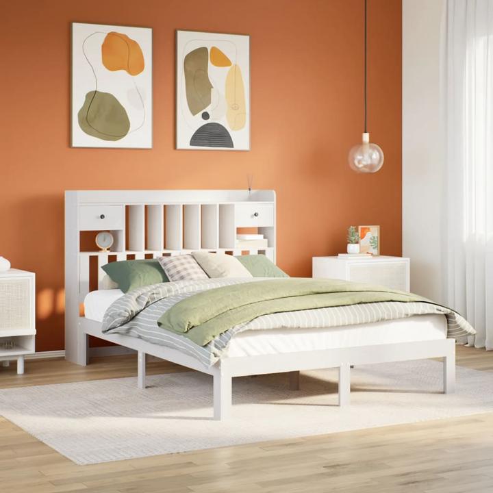 Produktbild vidaXL Bett mit Regal (140 x 190 cm)