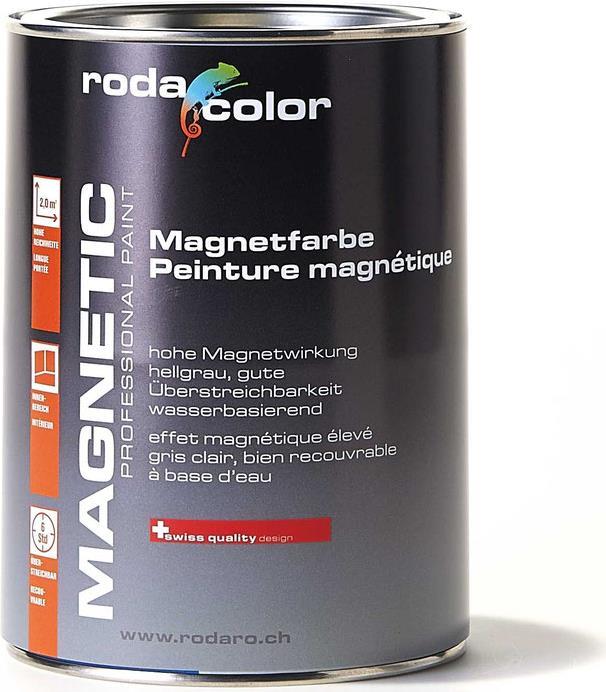 Actual product image RodaColor Magnetic magnetic paint (Light grey, 1 l)
