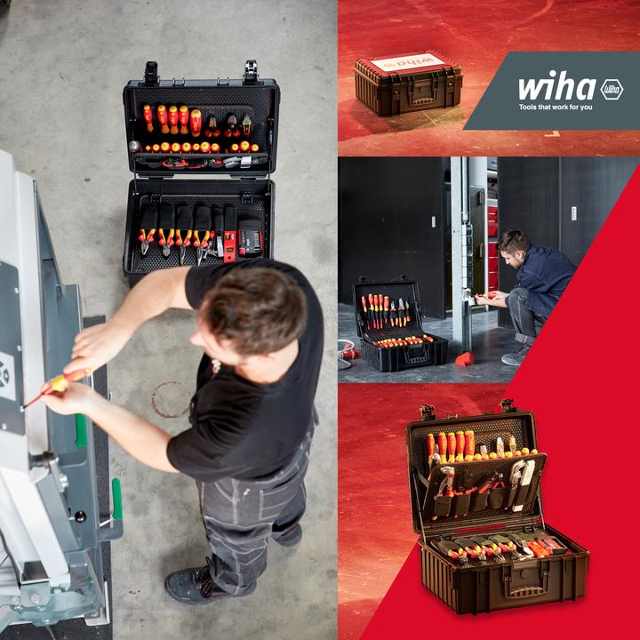 Produktbild Wiha Werkzeug Set Elektriker Competence XL I gemischt 81-tlg. in Werkzeugkoffer (81 Teile)