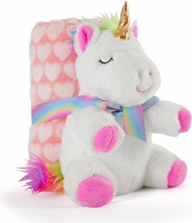 Perletti Tiara unicorn cuddly blanket + cuddly toy 22cm