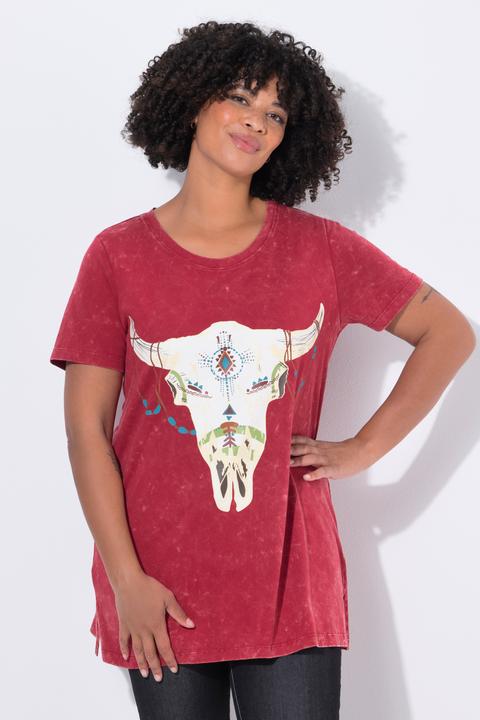Produktbild Angel of Style T-Shirt, Comfort Fit, Kuhschädel-Druck (46)