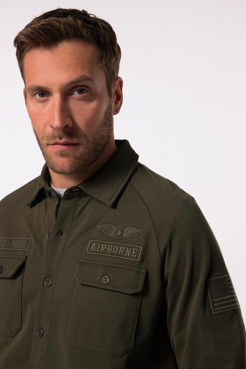 Immagine prodotto JP1880 JP 1880 Sweathemd, Raglan-Langarm, Kentkragen, Badges (8XL)