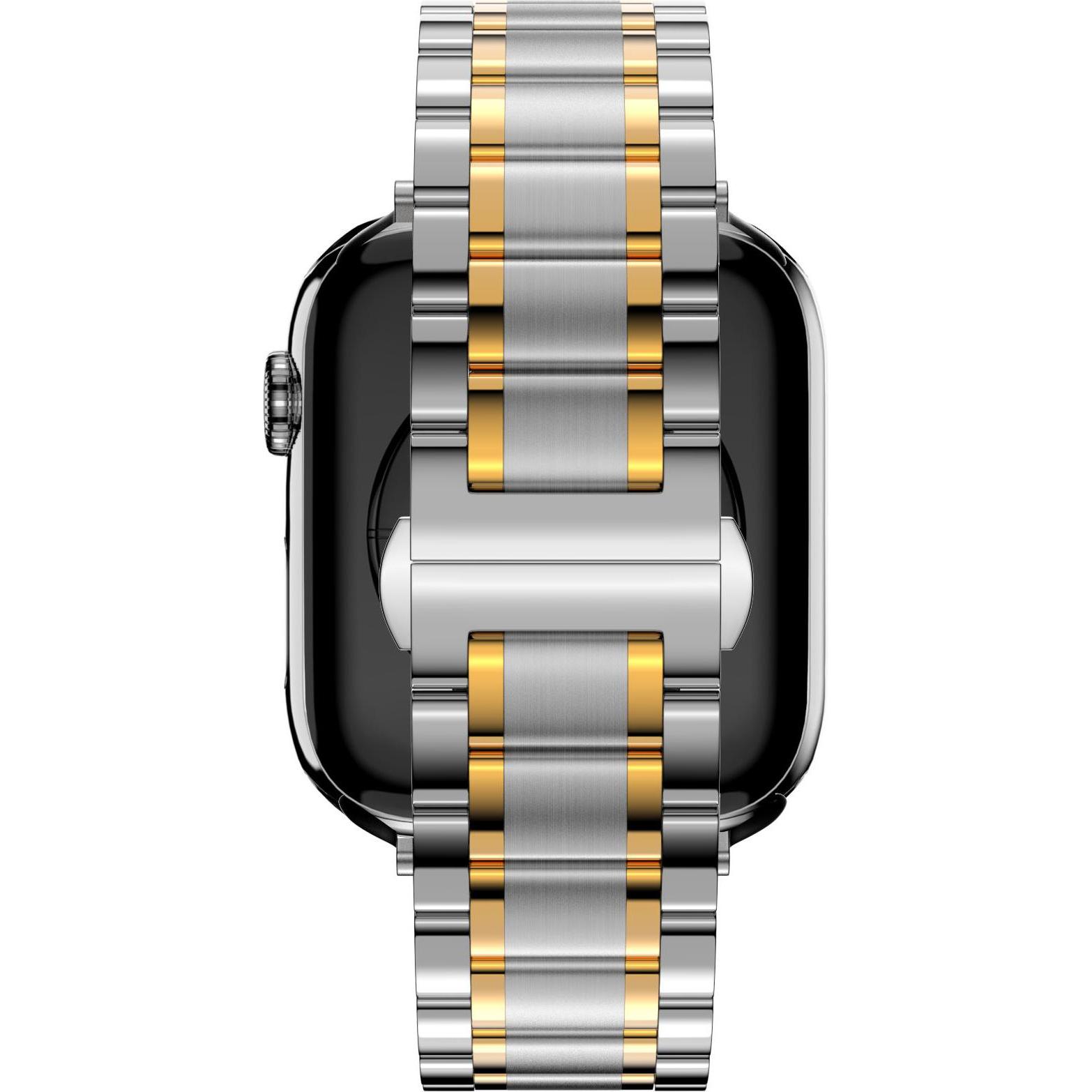 Bandz Stahlarmband (Edelstahl), Uhrenarmband, Gold, Silber