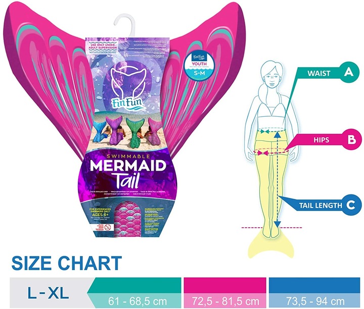 Produktbild Fin Fun Mermaidens Kinder (L/XL)