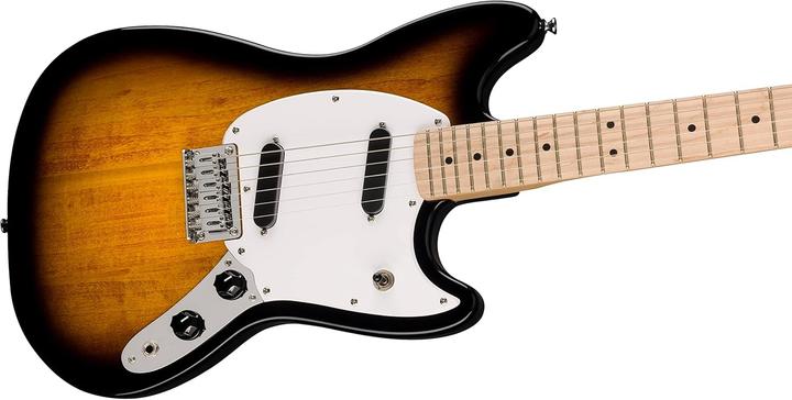 Actual product image Fender Sonic Mustang MN 2-Colour Sunburst electric guitar (Electric guitar, Body: poplar wood, Fingerboard: Maple, Neck: Maple)