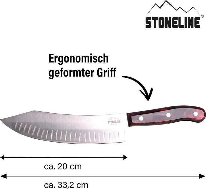 Produktbild Stoneline Chefmesser 33,2 cm, in edler Aufbewahrungsbox aus Holz (20 cm)