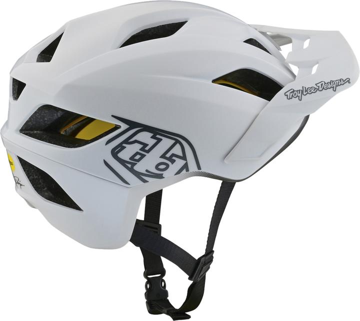 Produktbild Troy Lee Designs Flowline MIPS Helm, Point, white, youth | 48-53cm (48 - 53 cm)