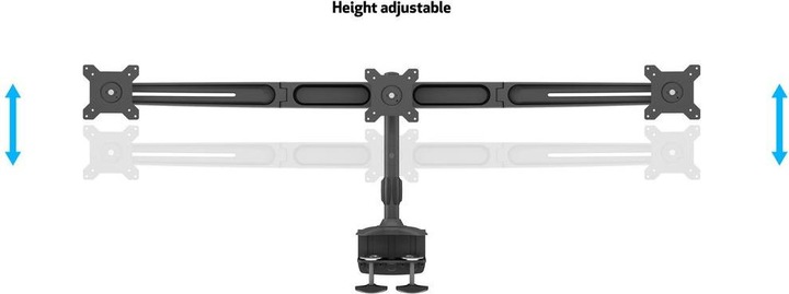 Image du produit Multibrackets Support d'écran 3 positions, jusqu'à 24", métal, noir (Tables, 24")