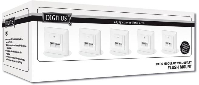 Produktbild Digitus 5x Unterputz Datenanschlussdose (Extender)