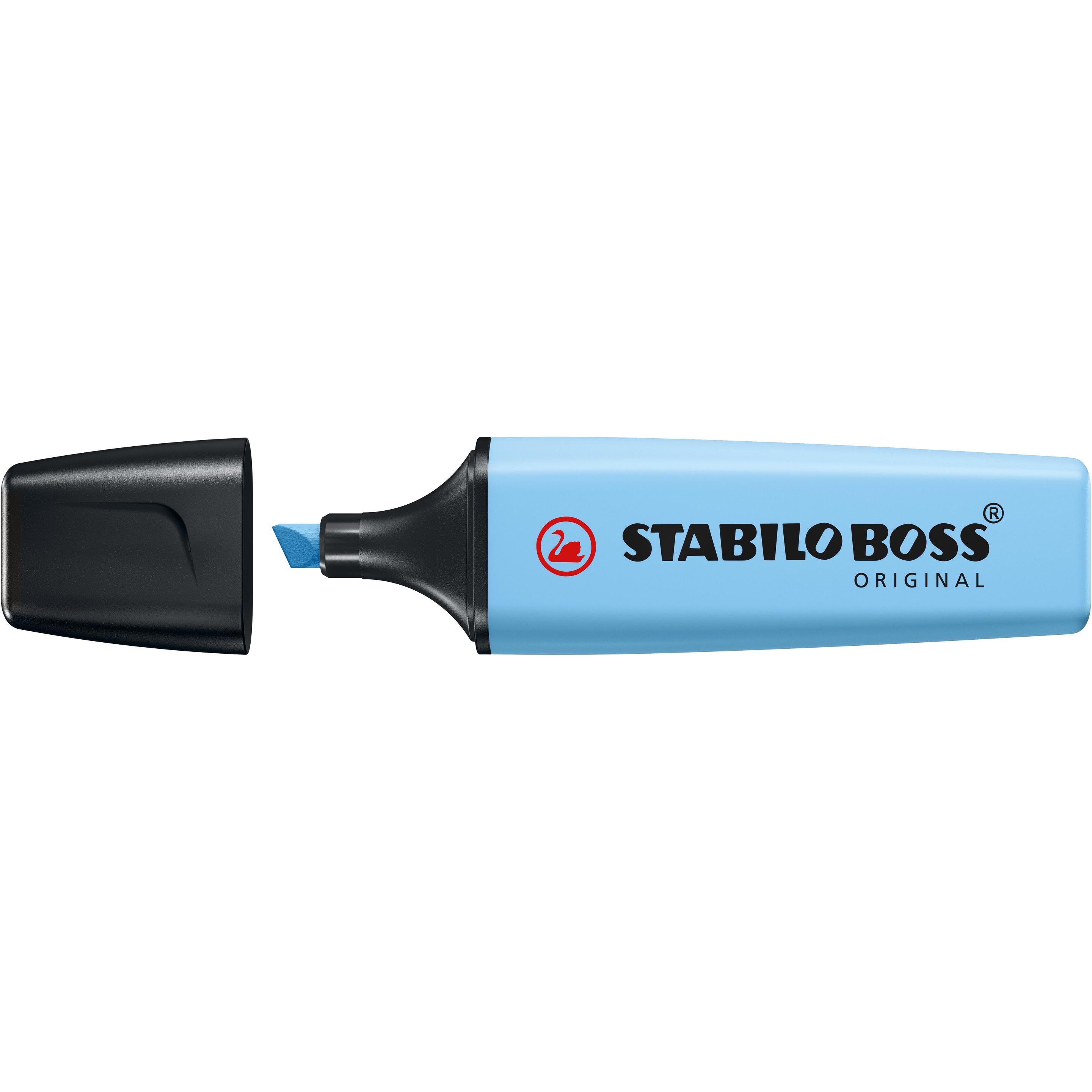 STABILO, Marker, BOSS ORIGINAL Pastel Textmarker (Blau, 5 mm, 1 x)