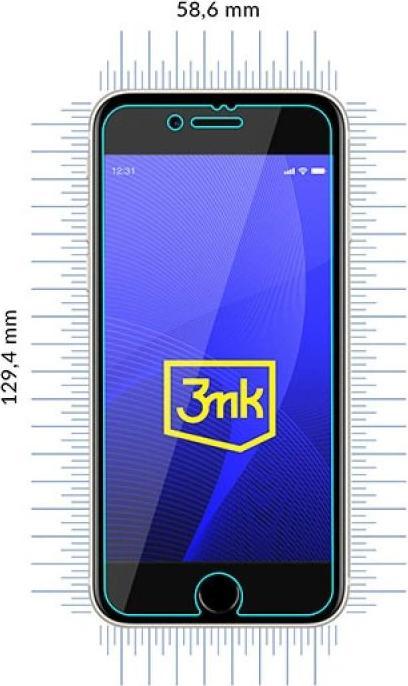 Productafbeelding 3MK hybride glas Flexibel 2.5D voor iPhone SE 2020 / SE 2022 (1 Pcs., Apple iPhone 7, Apple iPhone 8)