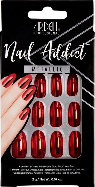 Actual product image Ardell Nail Addict - Nail Addict Red Metallic (Metallic, Red)