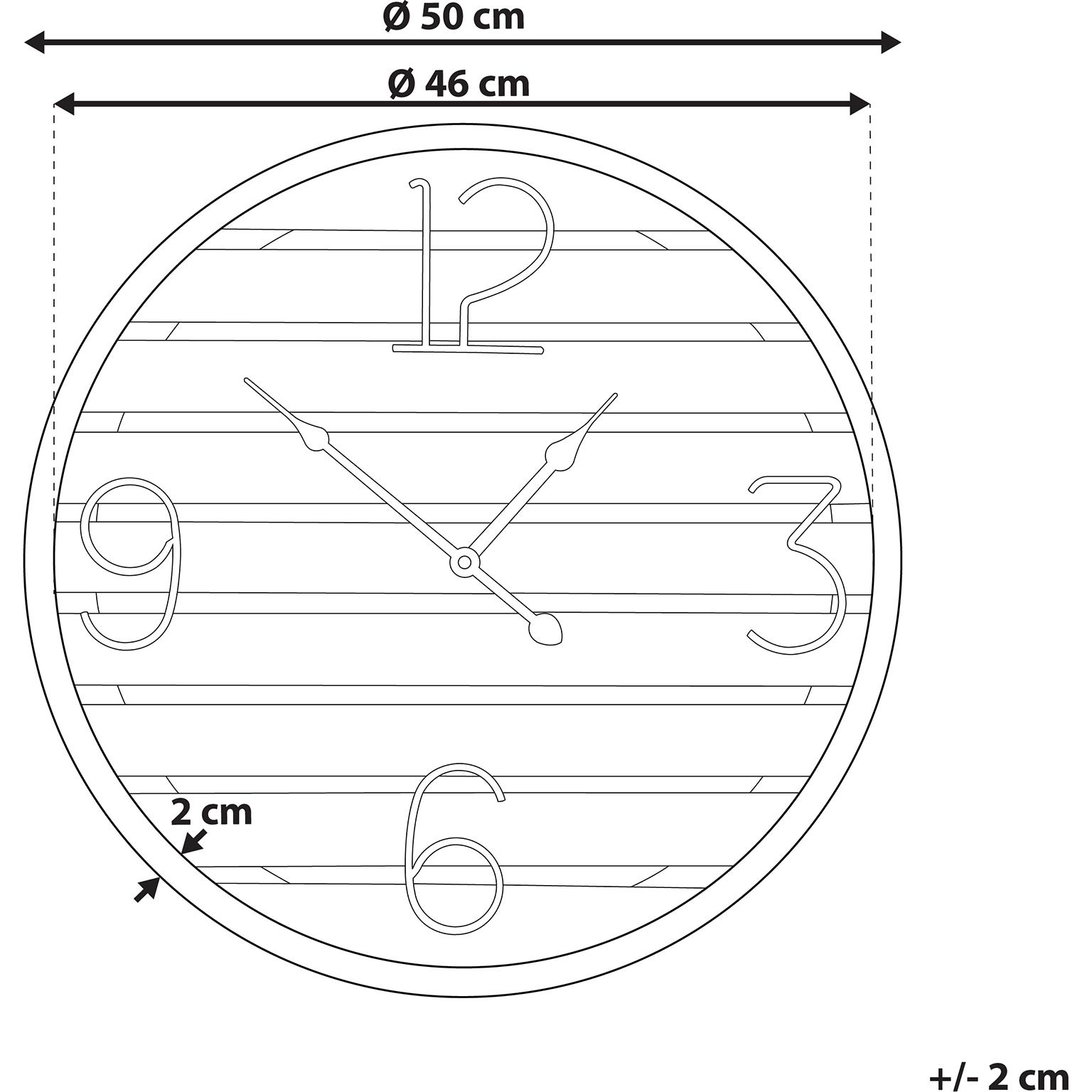 Thumbnail - Beliani, Wanduhr, Arriaga (50 cm)