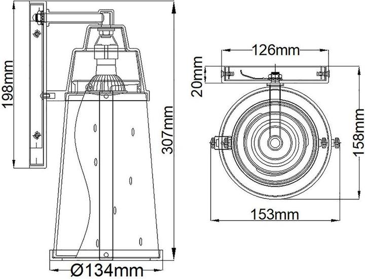 Immagine prodotto Elstead Lighting Lanterna da parete Miles LED