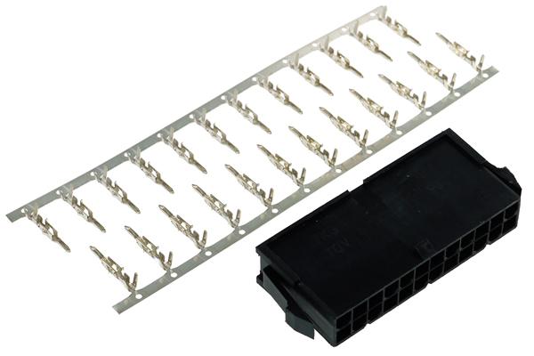 Actual product image Phobya ATX Power Connector 24Pin female connector