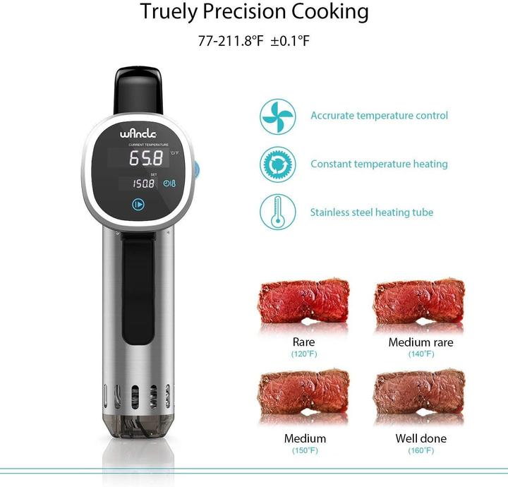 Actual product image Wancle Precision Cooker Black