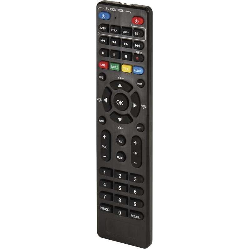 Emos Fernbedienung für Receiver EM190/EM190S/EM190L (Gerätespezifische Fernbedienung), Fernbedienung