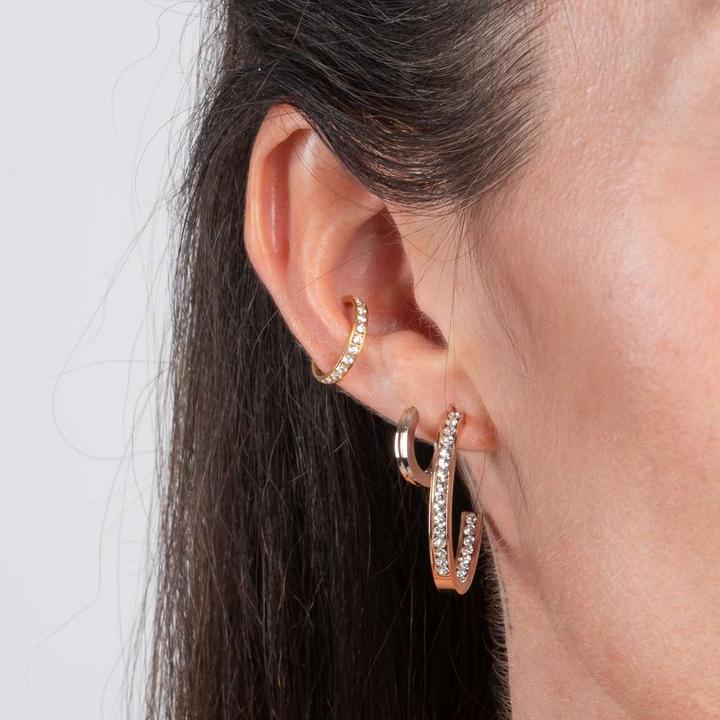 Produktbild Bijouteria Ohrpiercing (Titan, Kristall, PVD Beschichtung (goldfarbig))