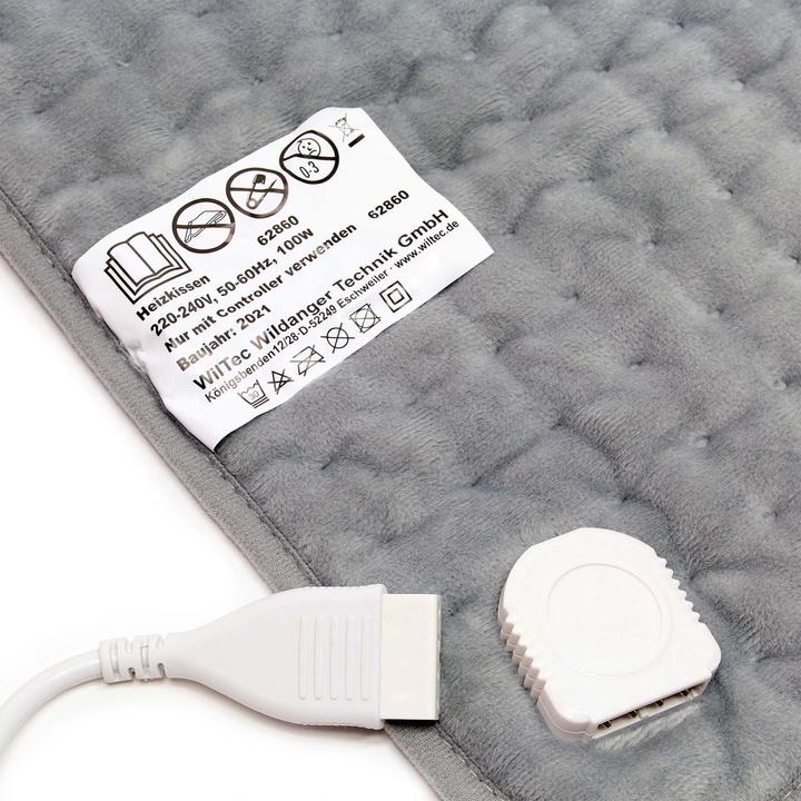 Produktbild Wiltec Heizkissen aus Fleece 40x30cm 3 Heizstufen Wärmekissen elektrisch Rücken (400 x 300 mm)