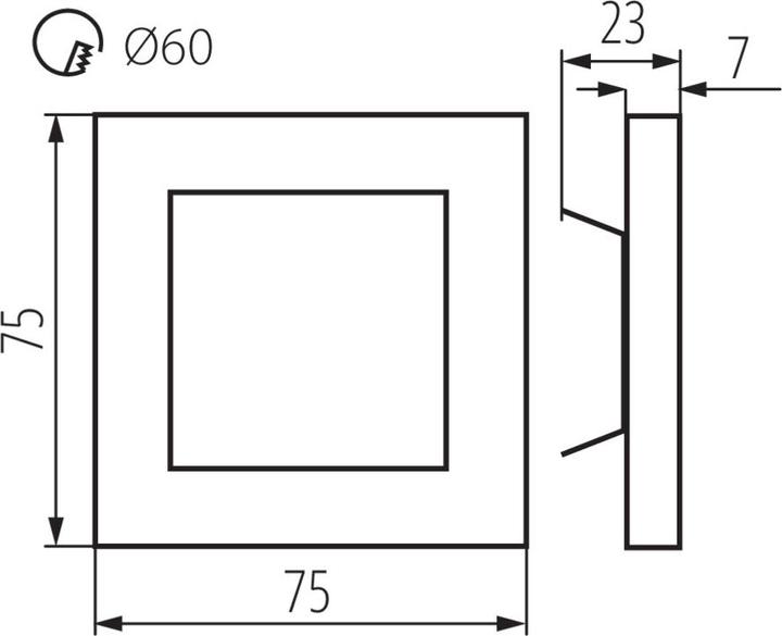 Immagine prodotto Kanlux 26538 APUS LED B-NW Apparecchio da incasso (14 lm)