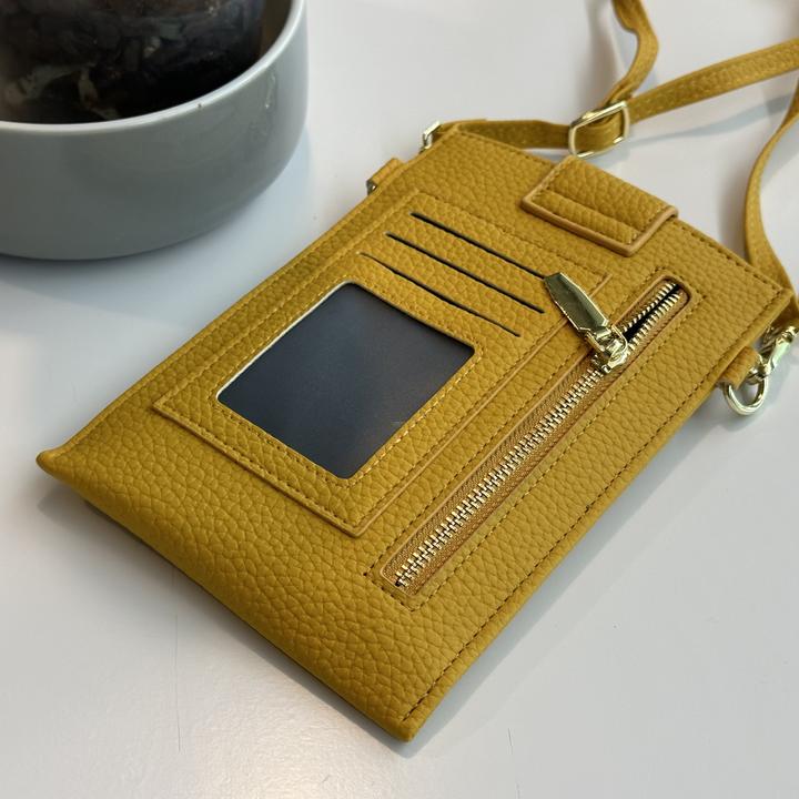 Produktbild PhoneLook Elegantes umhänge Etui universel für Smartphone bis 6.7 Zoll aus mit Brieftasche (Apple iPhone 4)
