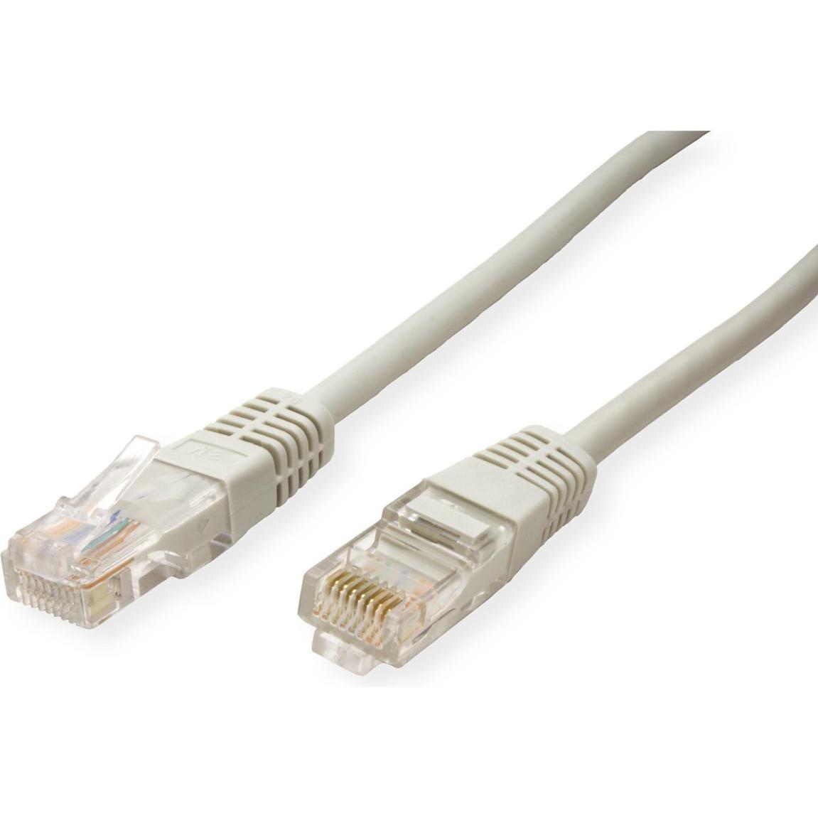 Secomp ROLINE Patch Cable UTP, RJ45-RJ45 grey (U/UTP, CAT5e, 7 m), Netzwerkkabel