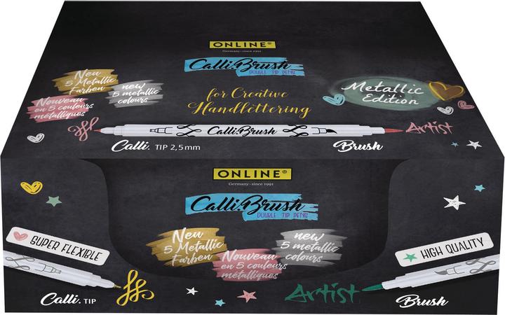 Image du produit Online CALLIBRUSH - Brush Pen Double Tip Display (Multicolore, 1 x)