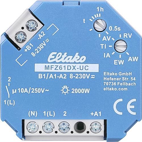Actual product image Eltako Analogue adjustable multifunction time relay UC. NO contact potential free (Analogue actuator)