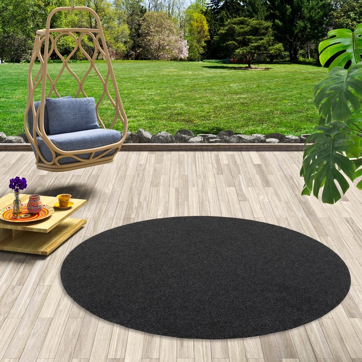 Actual product image Snapstyle Artificial grass carpet with pimples Kingston Round (133 x 133 cm)