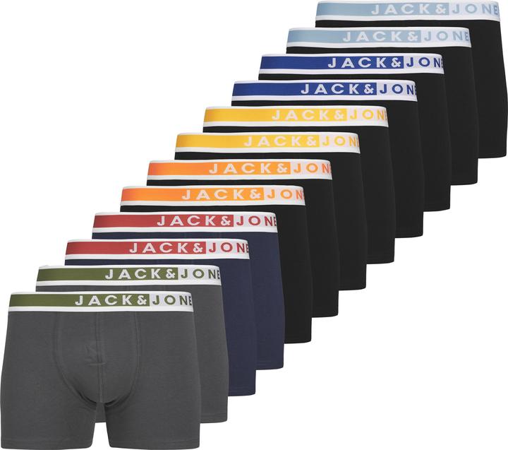 Produktbild Jack & Jones Boxershort Casual Stretch JACKARIM SOLID TRUNKS 12P (S, 12er Pack)