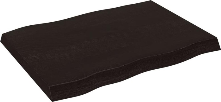 Actual product image VidaXL Tischplatte 80x60x6 cm Massivholz Eiche Behandelt (80 x 60 x 6 cm)