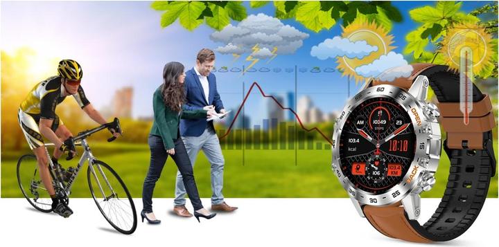 Produktbild Gravity SMARTWATCH MĘSKI GT9-8 - WYKONYWANIE POŁĄCZEŃ, CIŚNIENIOMIERZ (sg021h)
