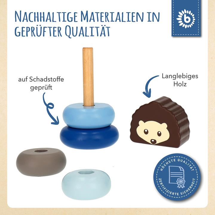 Image du produit Bieco Pyramide à emboîter Hérisson