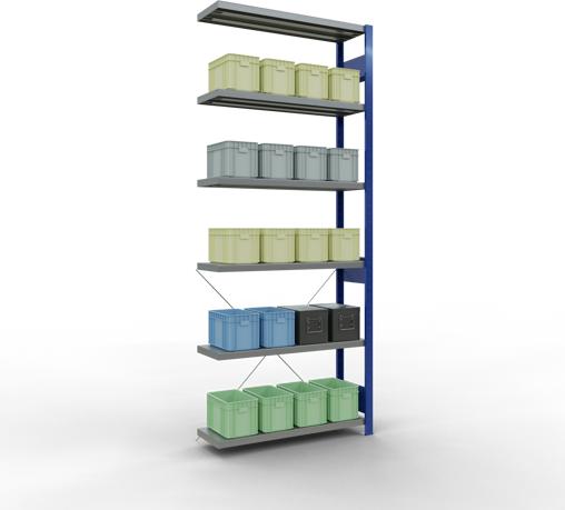 Actual product image Schulte Lagertechnik MULTIplus250 boltless bay system with cross brace