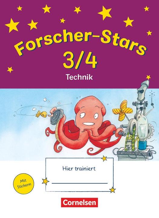 Produktbild Forscher-Stars 3./4. Schuljahr. Technik. Übungsheft mit Lösungen (Deutsch, Barbara Kiesinger-Jehle, Dirk Menzel, Heidrun Rebenstorff, Monika Buntrock, 2011)