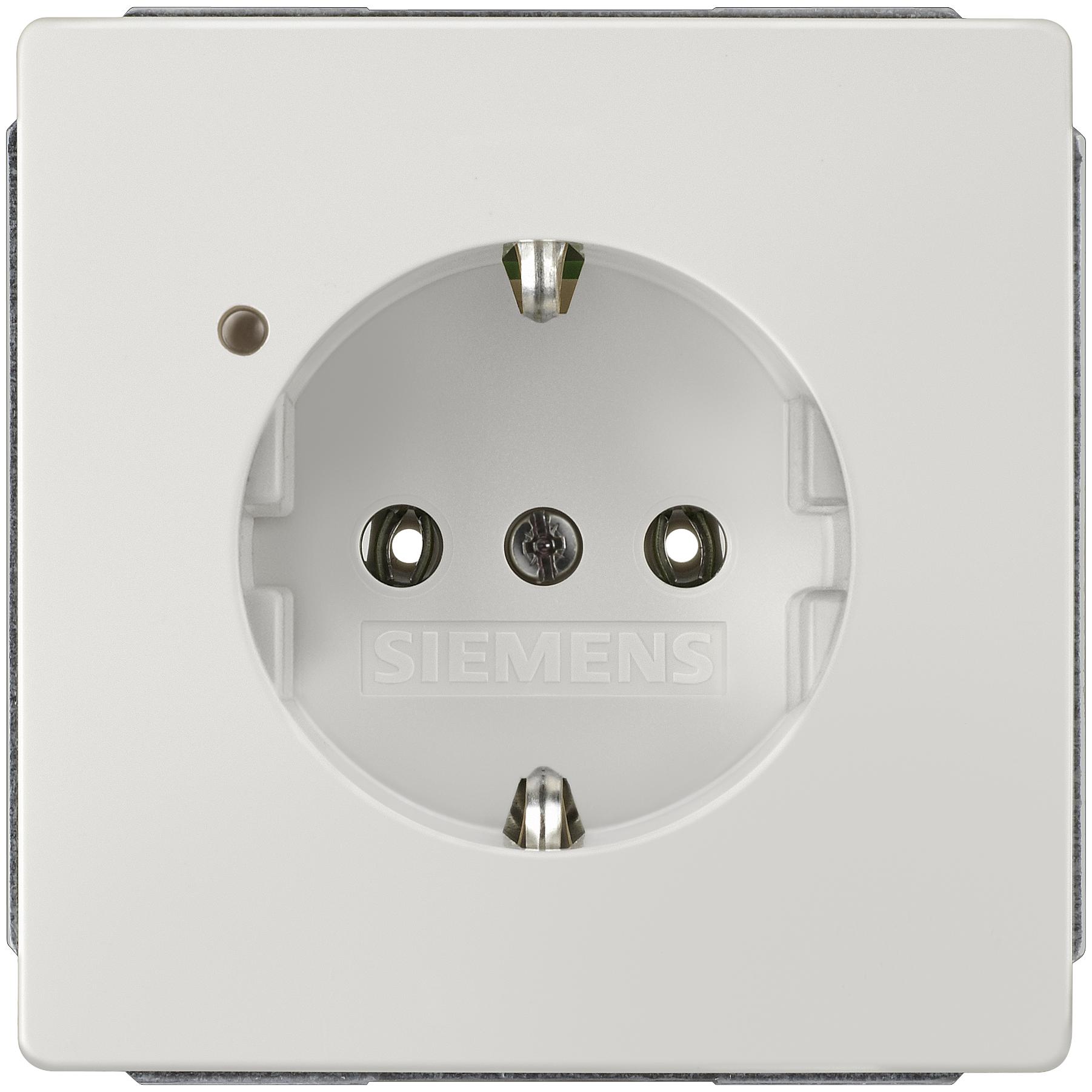 Siemens, Steckdose, Steckdose 1f ti-ws glz DELTAstyle UP 5UB1844