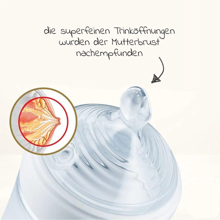 Produktbild NUK for Nature Trinksauger, brustähnlicher Trinksauger aus nachhaltigem Silikon, Grösse S, BPA frei