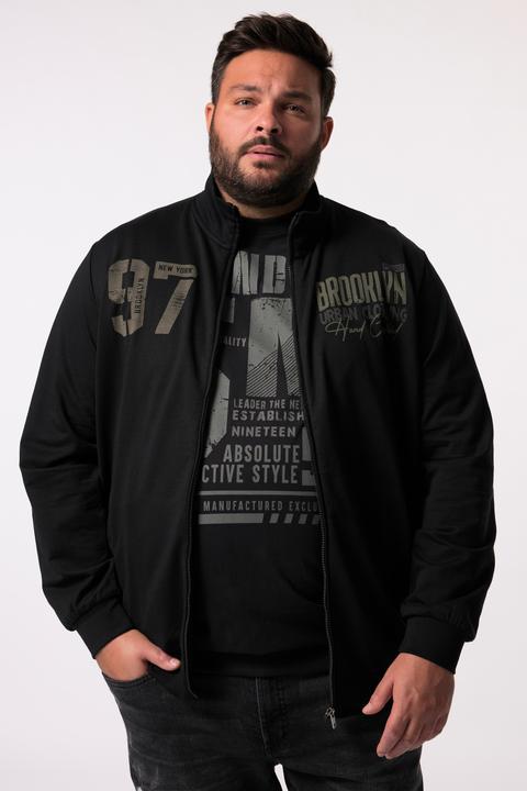 Immagine prodotto Men+ Sweatjacke, Stehkragen, Brustprint (3XL)