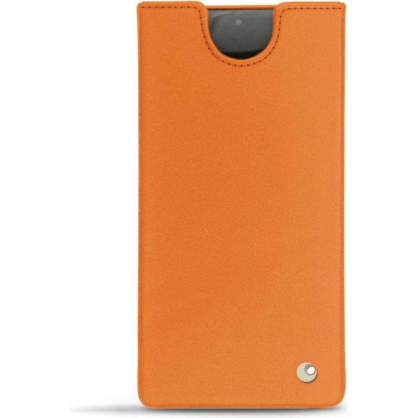 Noreve Lederschutzhülle (Samsung Galaxy Note 10+), Smartphone Hülle, Orange