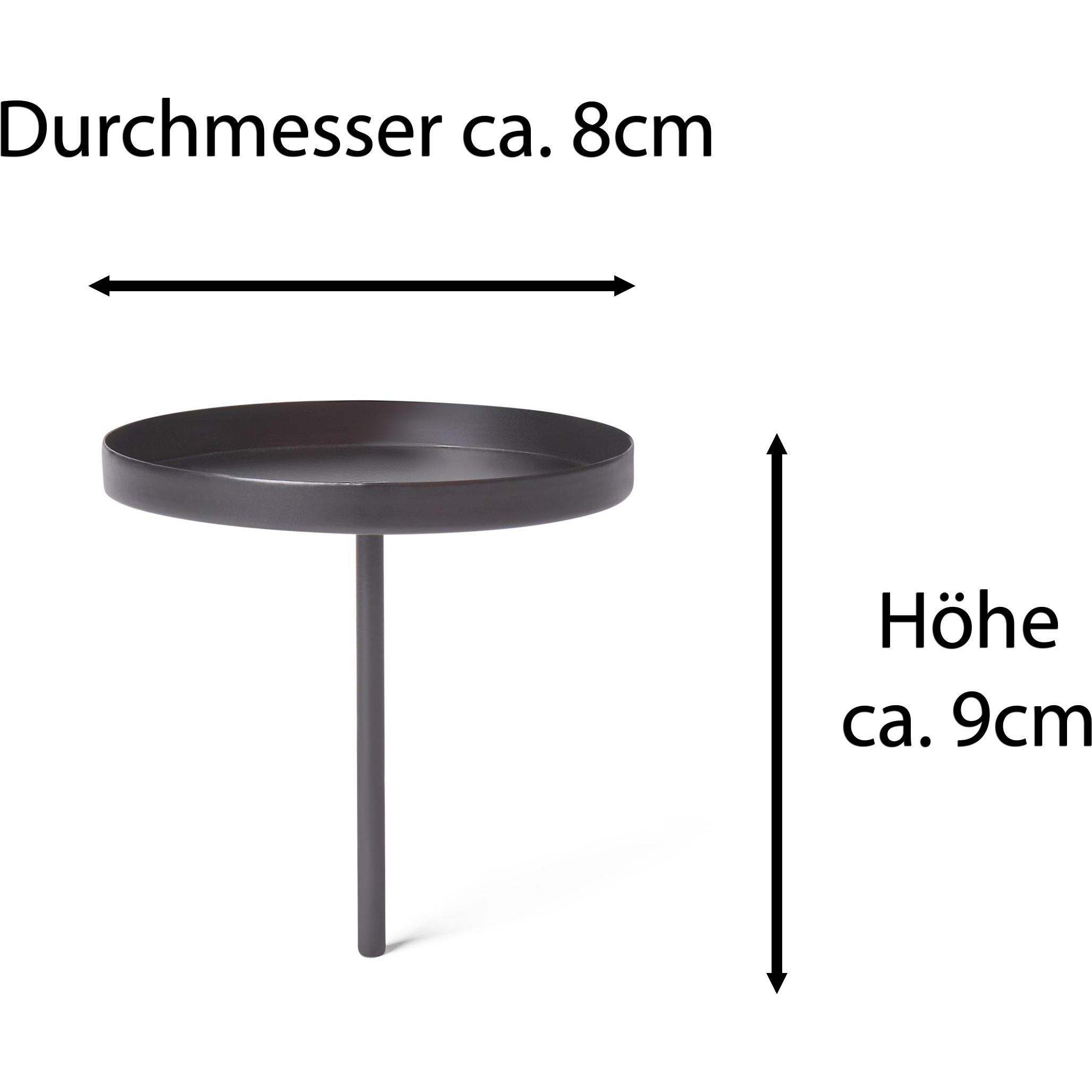 Thumbnail - Novaliv, Kerzenständer, 4x Kerzenpick Flach, 8 cm SCHWARZ