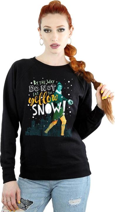 Actual product image Elf Womens/Ladies Yellow Snow Sweatshirt (XL)