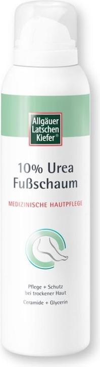 Immagine prodotto Dr. Theiss ALLGÄUER LATSCHENKIEFER 10% Urea Fussschaum, 150 ml Schaum (Deodorante per piedi e polvere, 150 ml)