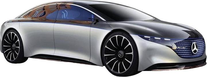 Actual product image Maisto Mercedes EQS, blue 1:24 scale model car