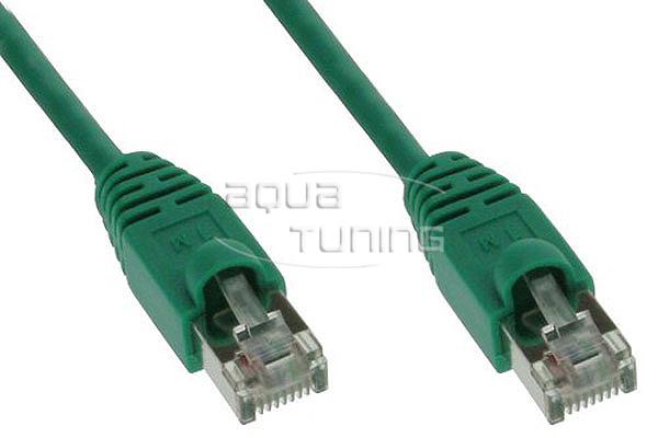 Produktbild Aquatuning Patchkabel, S-FTP, Cat.5e, grün, 10m (SF/UTP, CAT5e, 10 m)