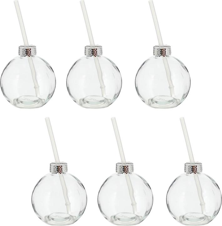 Produktbild Novaliv 6x Tassen Glühwein 400 ml Trinkglas Christbaumkugel (400 ml, 6x)