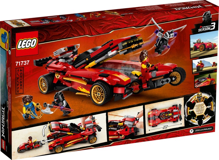 Actual product image LEGO X-1 Ninja Supercar (71737, LEGO Ninjago)