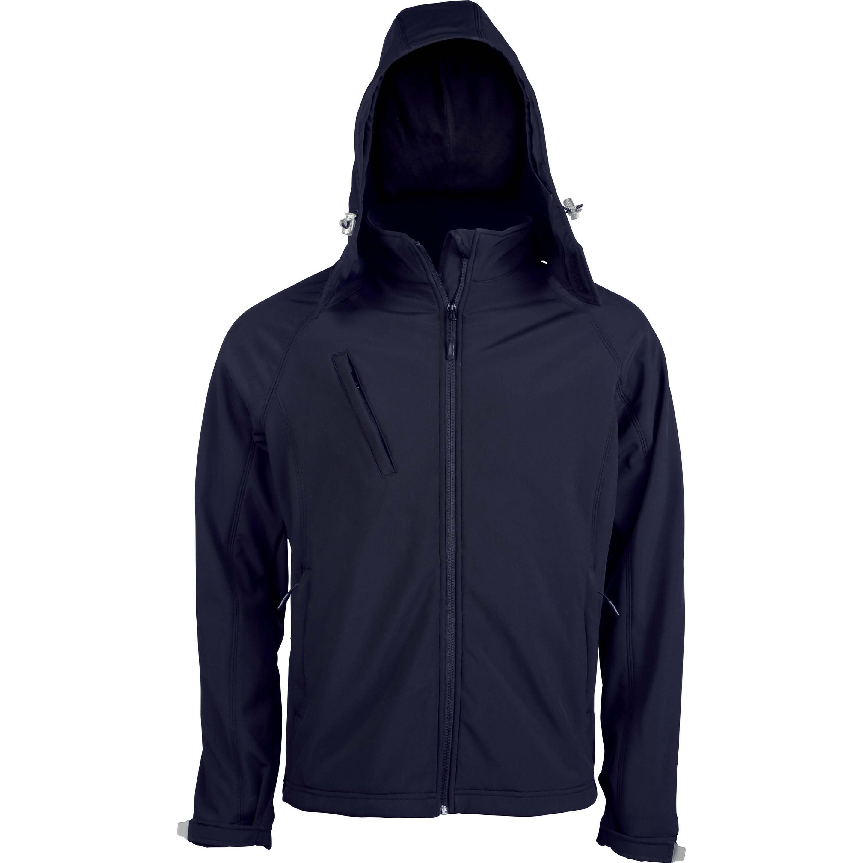 Kariban, Herren, Jacke, Softshell À Capuche Amovible (3XL), Schwarz, 3XL
