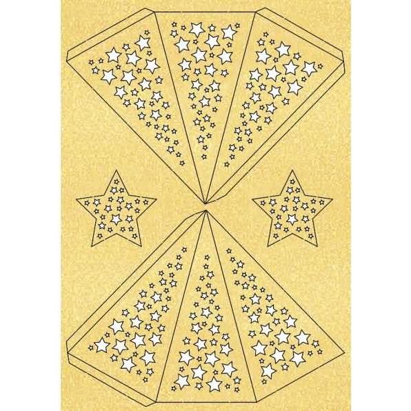 Ursus Papier-Deko Silhouetten-Stern gold