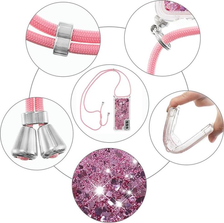 Produktbild Cover-Discount Galaxy S21 FE - Hülle mit Umhängeband rosa