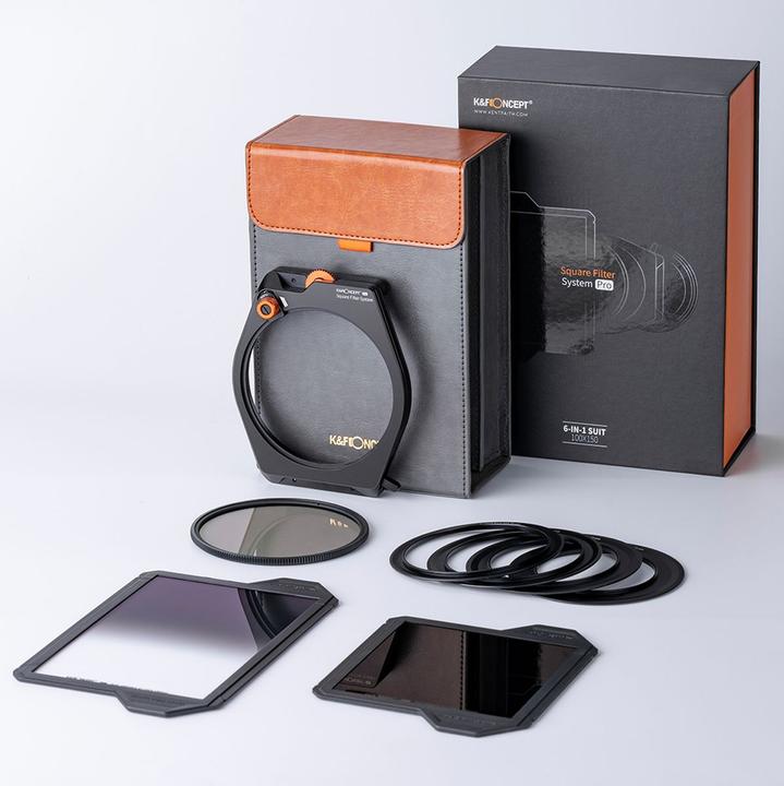 Produktbild K&F Concept Concept Filterkit Square X-Pro: Houder CPL ND1000 GND (95 mm, ND- / Graufilter, 10000 mm)